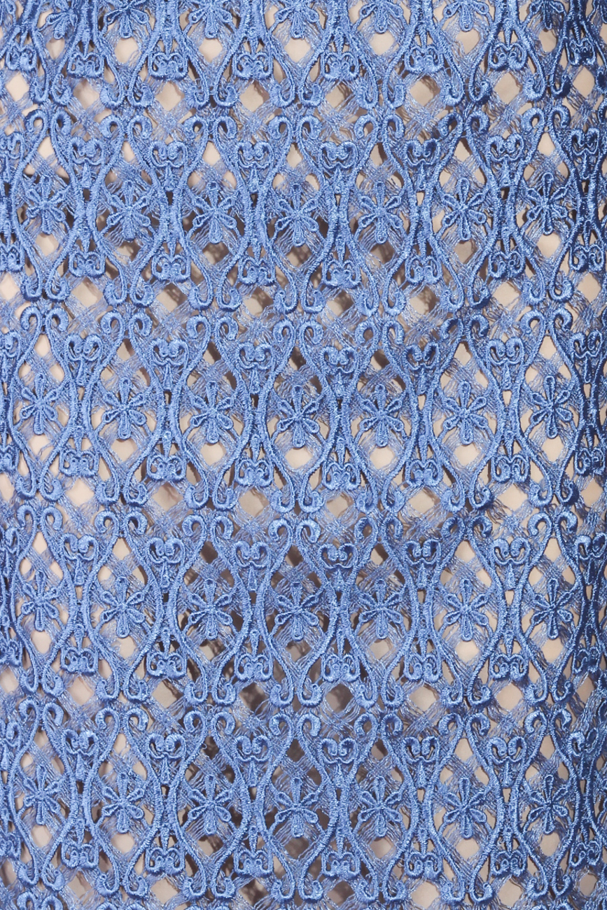 Robe en dentelle bleue Cristina Staicu image 3