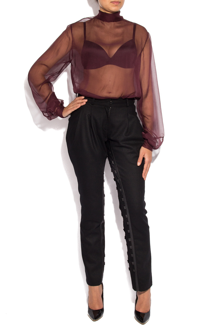 Pantalon avec ornements en cuir  Mirela Diaconu  image 0