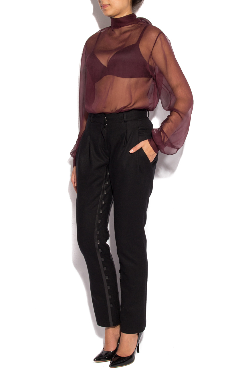 Pantalon avec ornements en cuir  Mirela Diaconu  image 1