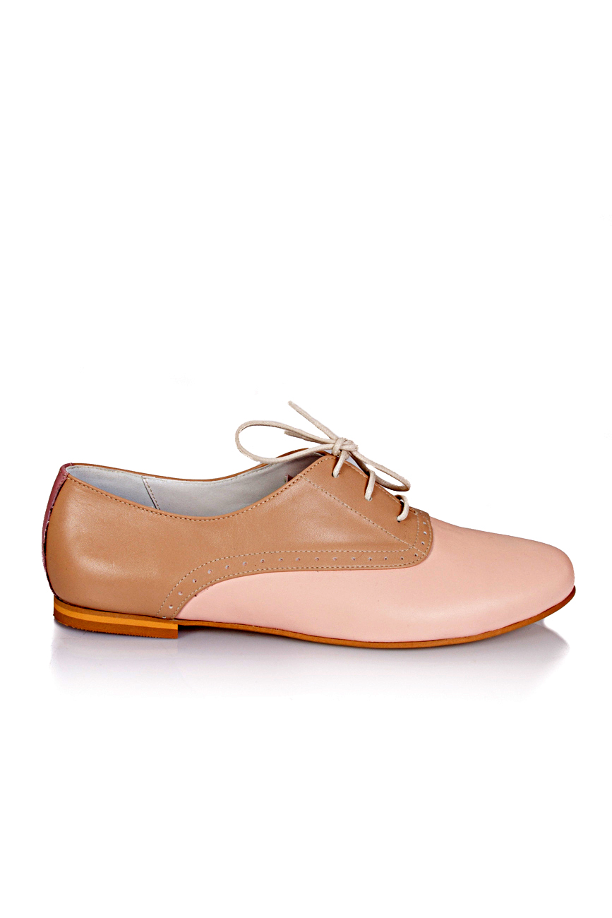 Oxford  pink leather flats PassepartouS image 1