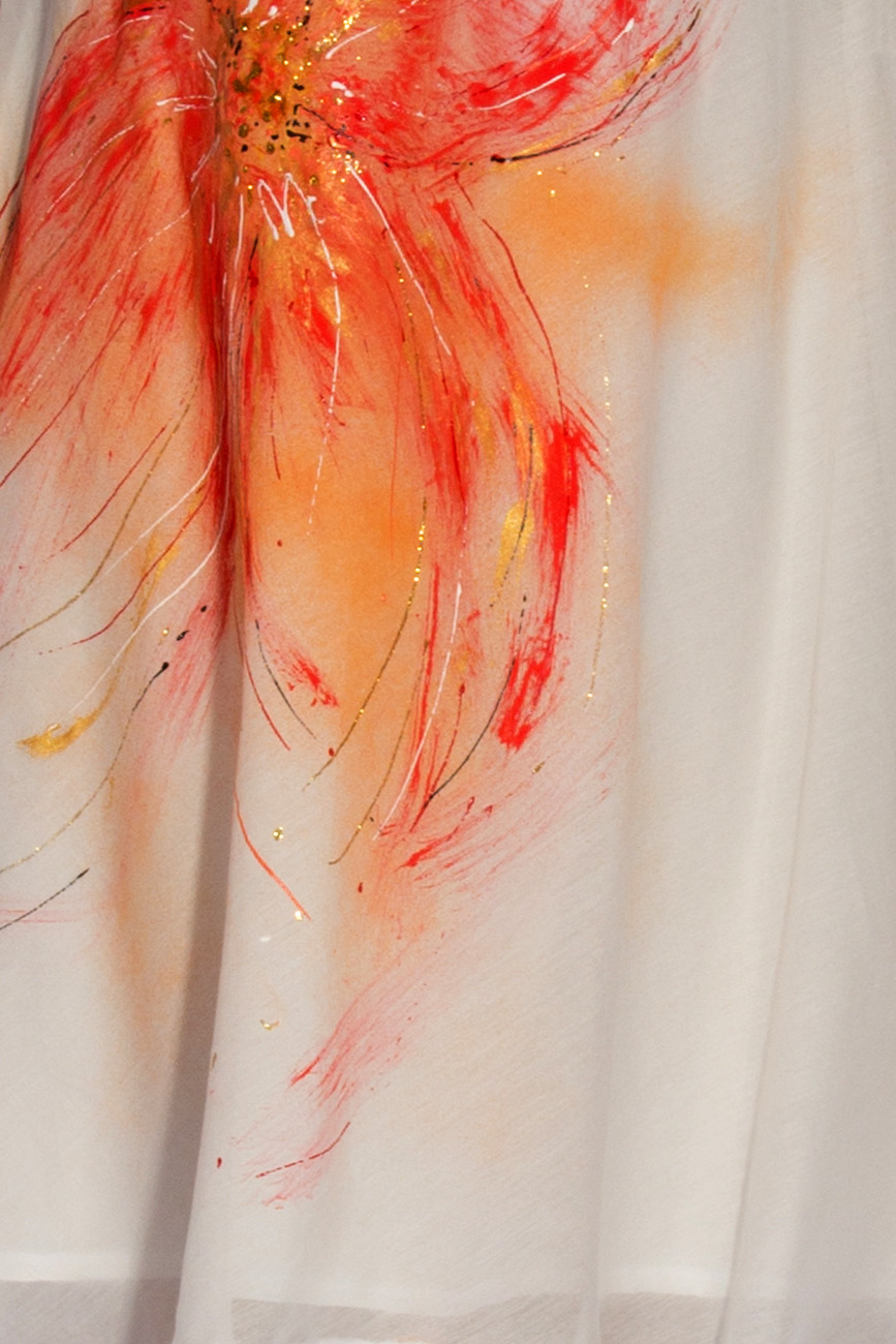 Robe blanche peinte B.A.D. Style by Adriana Barar image 3