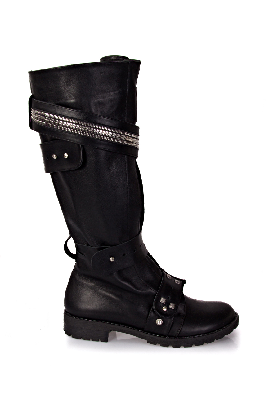 Boots with zipper and studs Mihaela Glavan  image 1
