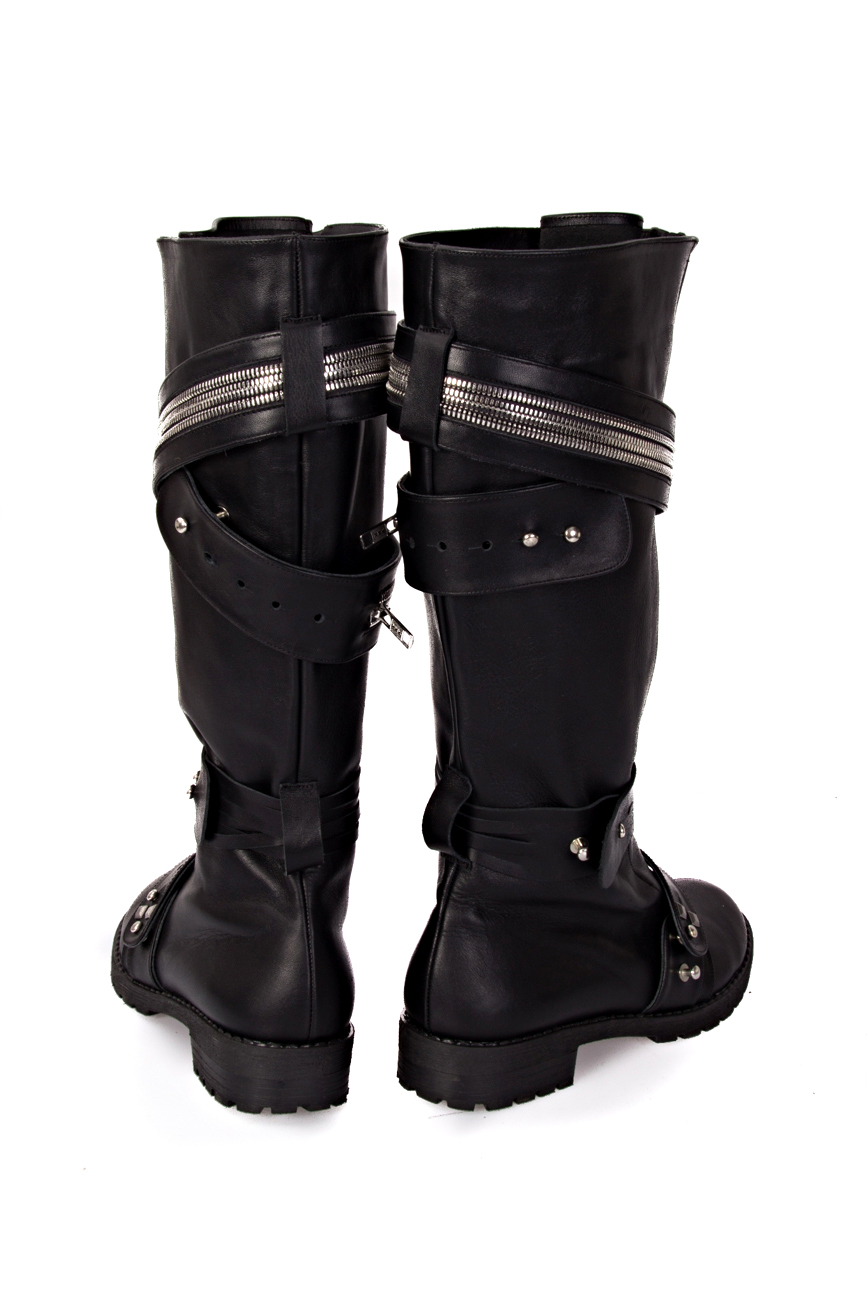 Boots with zipper and studs Mihaela Glavan  image 2