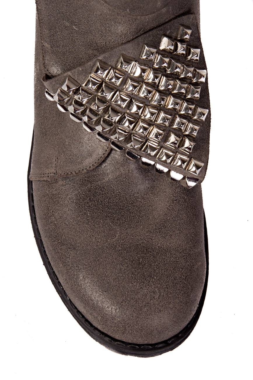 Boots en cuir ornées de clous Mihaela Glavan  image 3