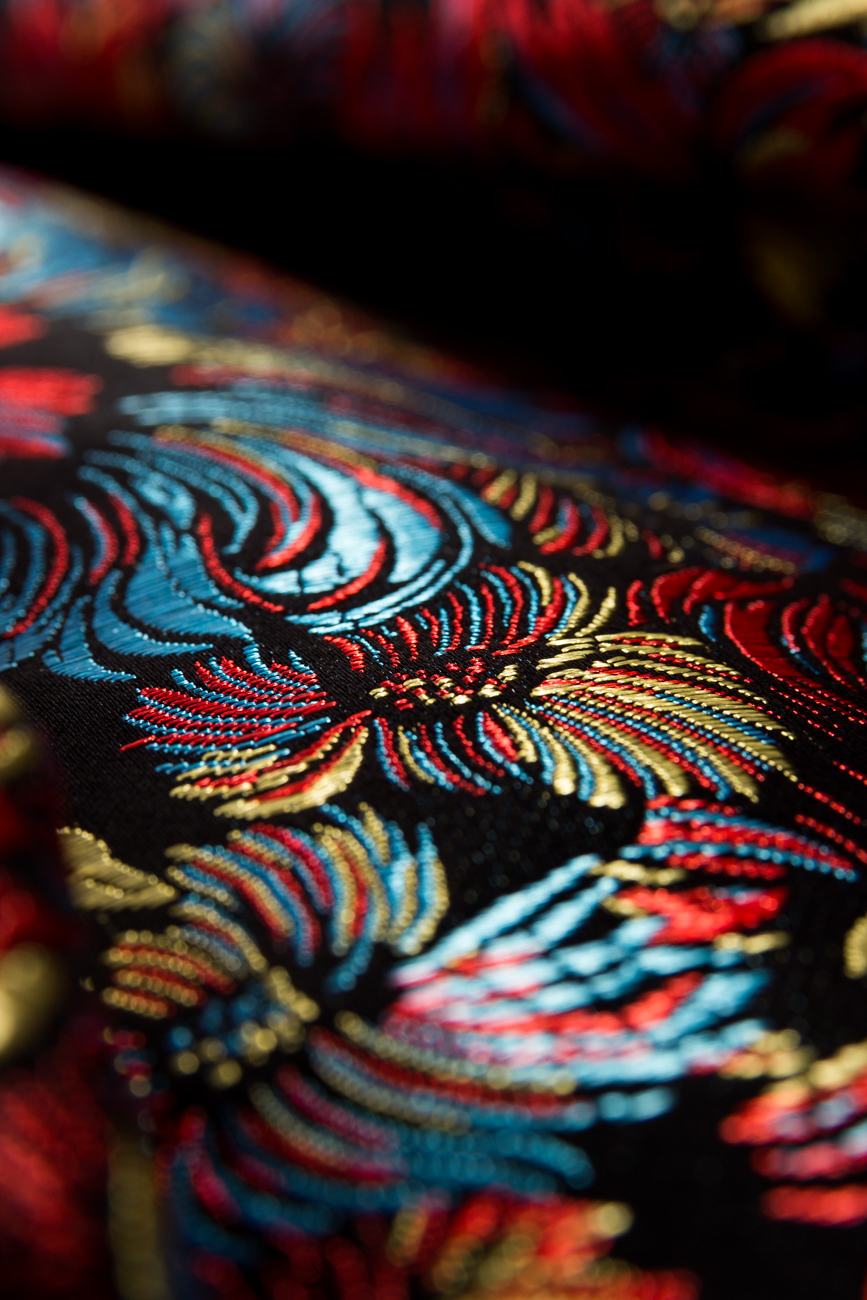 Robe en brocart à motif fleurs Cristina Staicu image 3