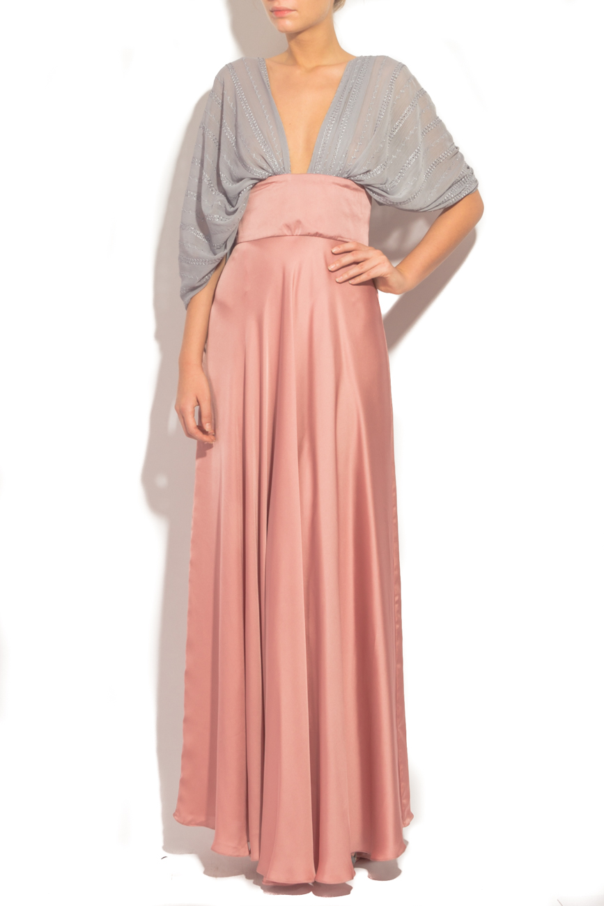  Long  pink-gray dress Dorin Negrau image 1