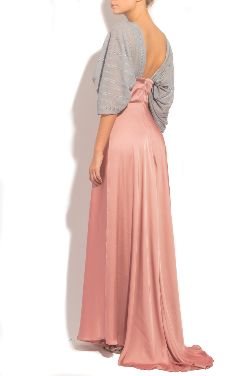  Long  pink-gray dress Dorin Negrau image 2