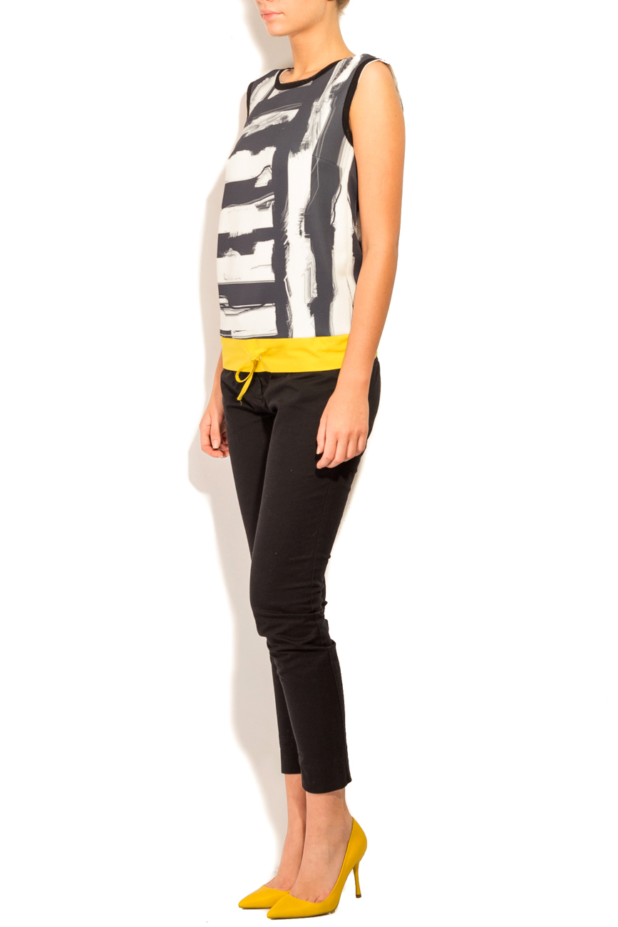 Stripes print sleeveless blouse  Lena Criveanu image 1