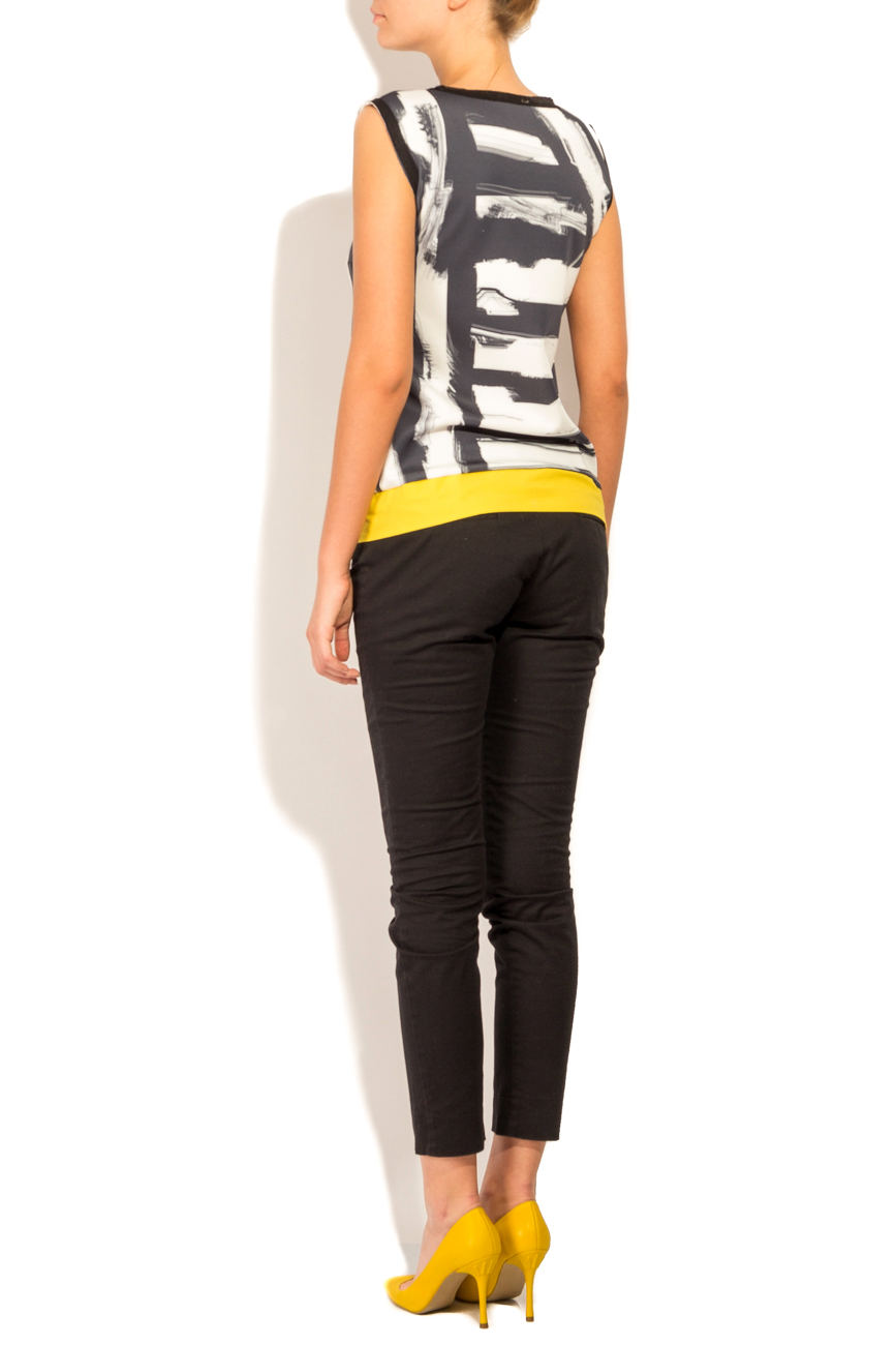 Stripes print sleeveless blouse  Lena Criveanu image 2