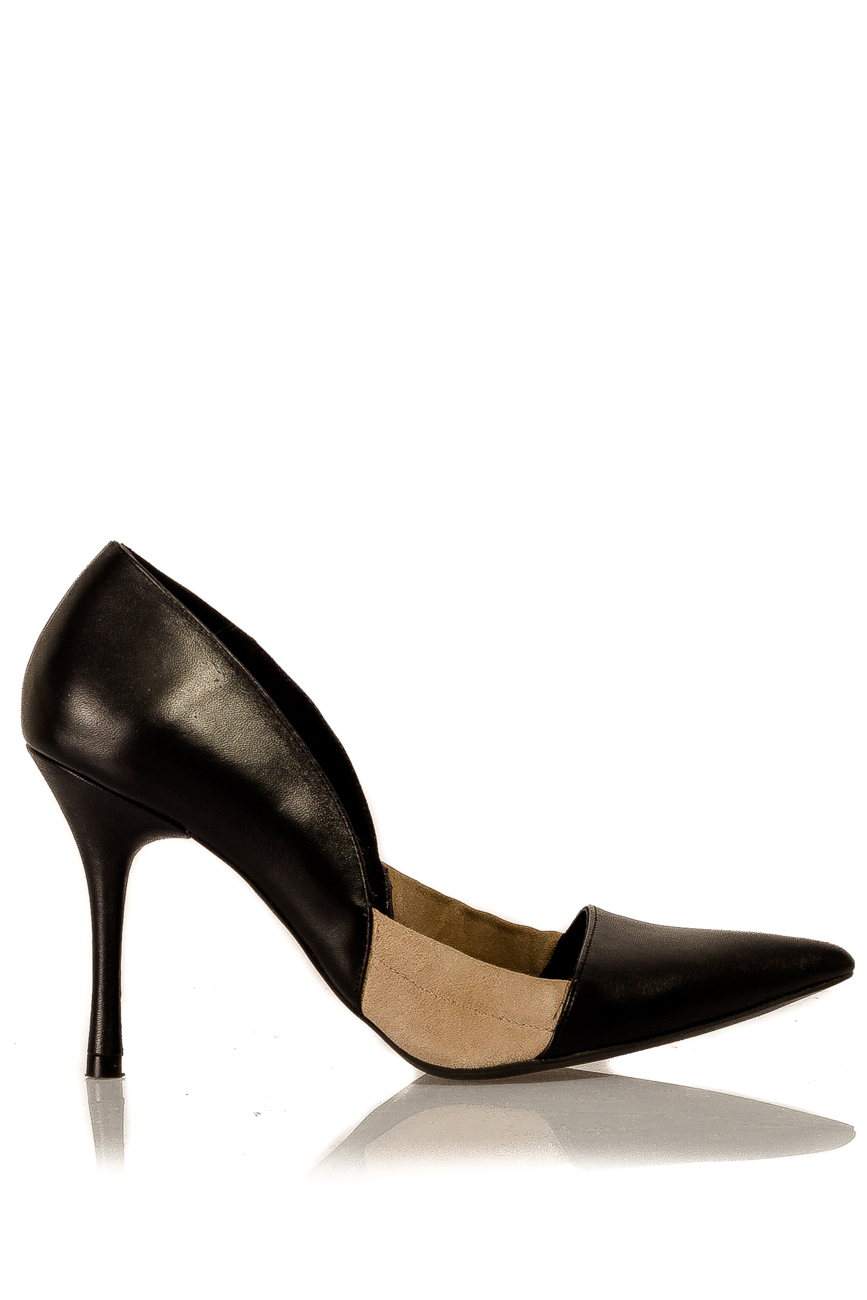 Pantofi din doua tipuri de piele Mihaela Glavan  imagine 0