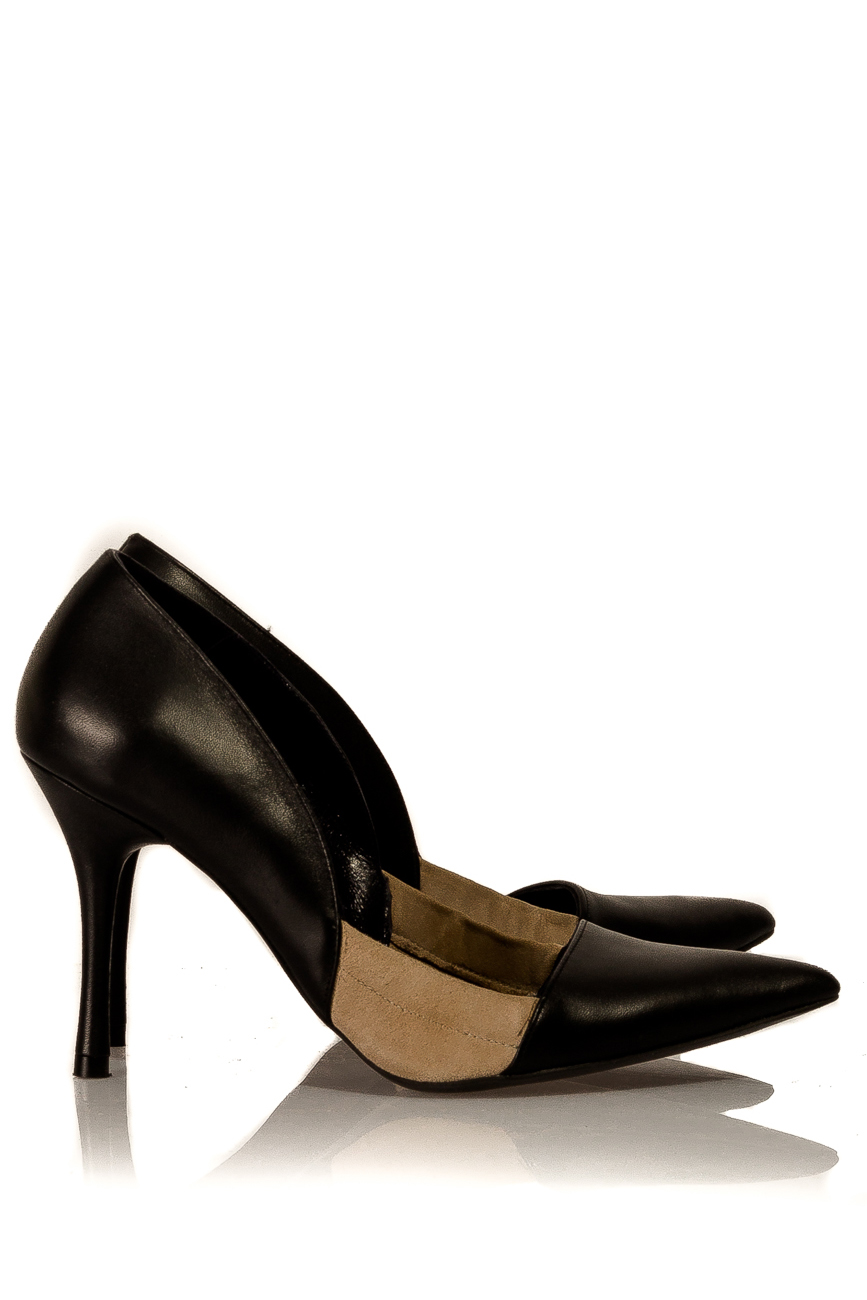 Pantofi din doua tipuri de piele Mihaela Glavan  imagine 1