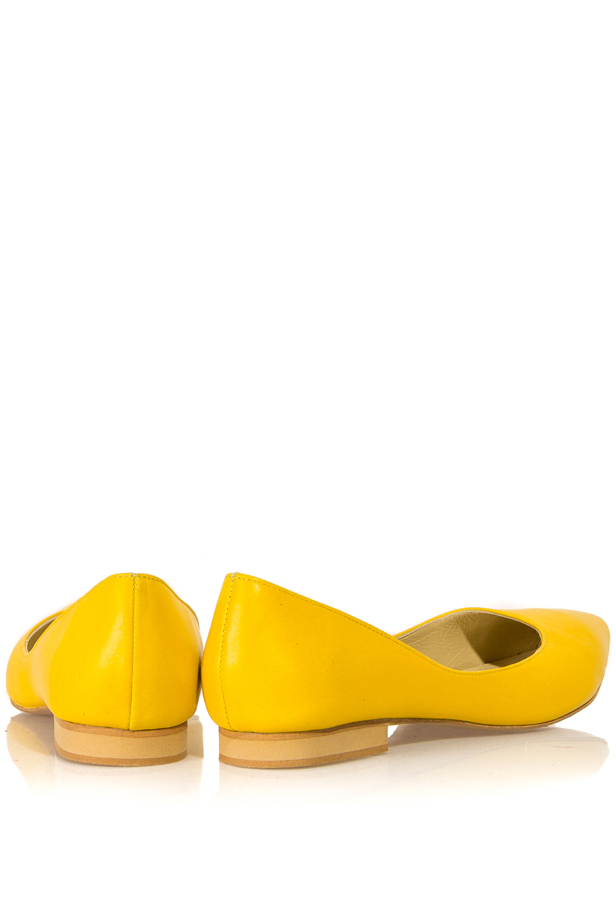 Yellow point-toe flats Mihaela Glavan  image 2