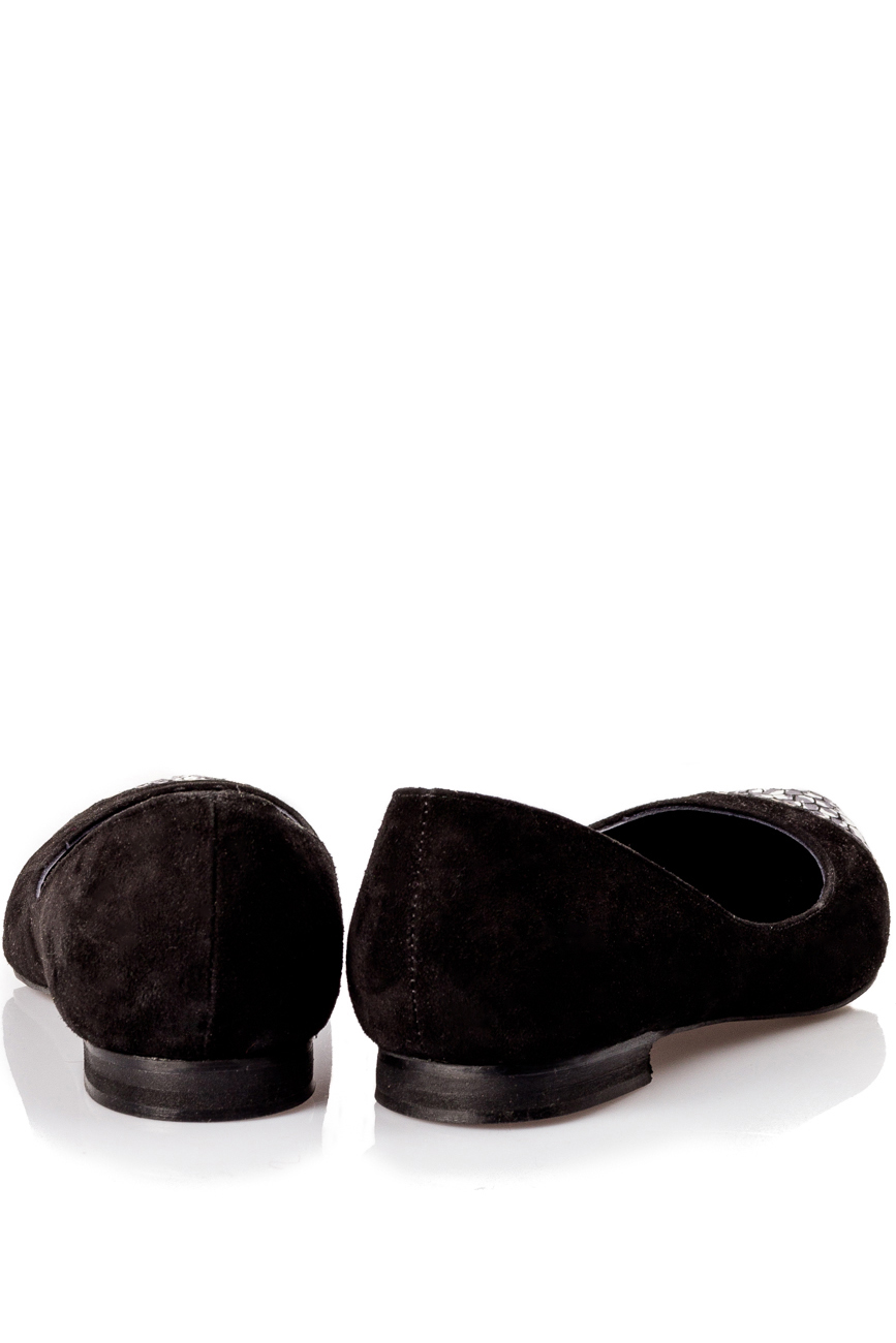 Pantofi piele intoarsa neagra Mihaela Glavan  imagine 2