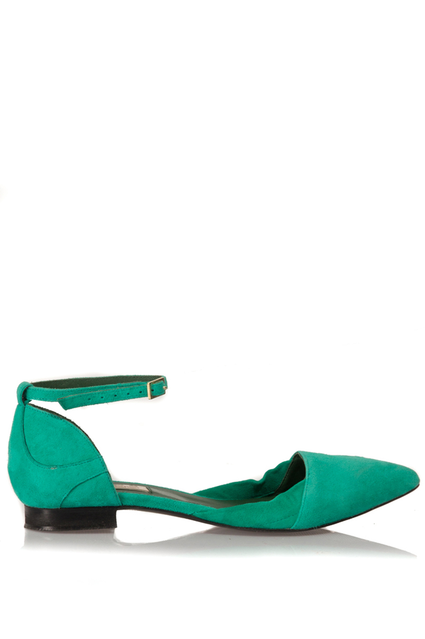 Pantofi verde smarald Mihaela Glavan  imagine 0