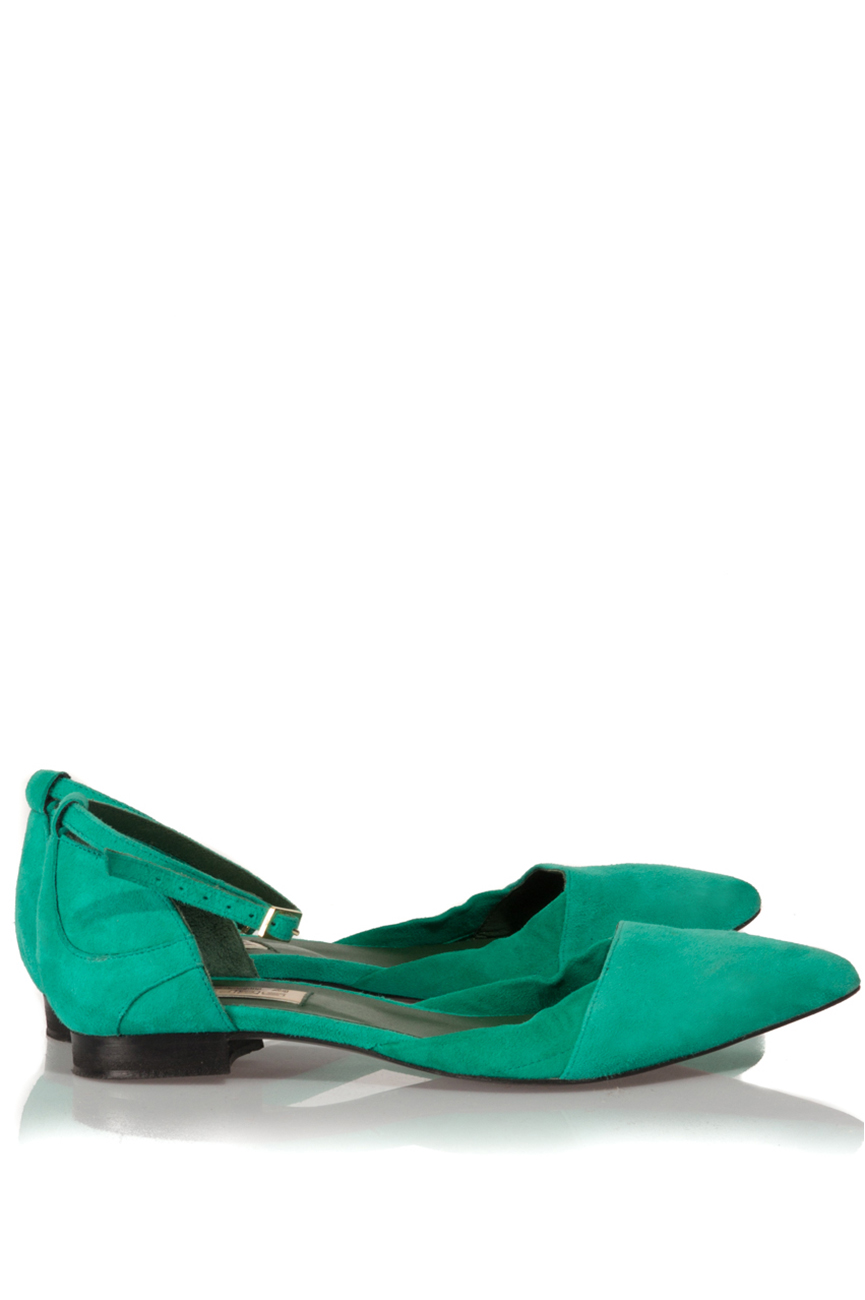 Pantofi verde smarald Mihaela Glavan  imagine 1