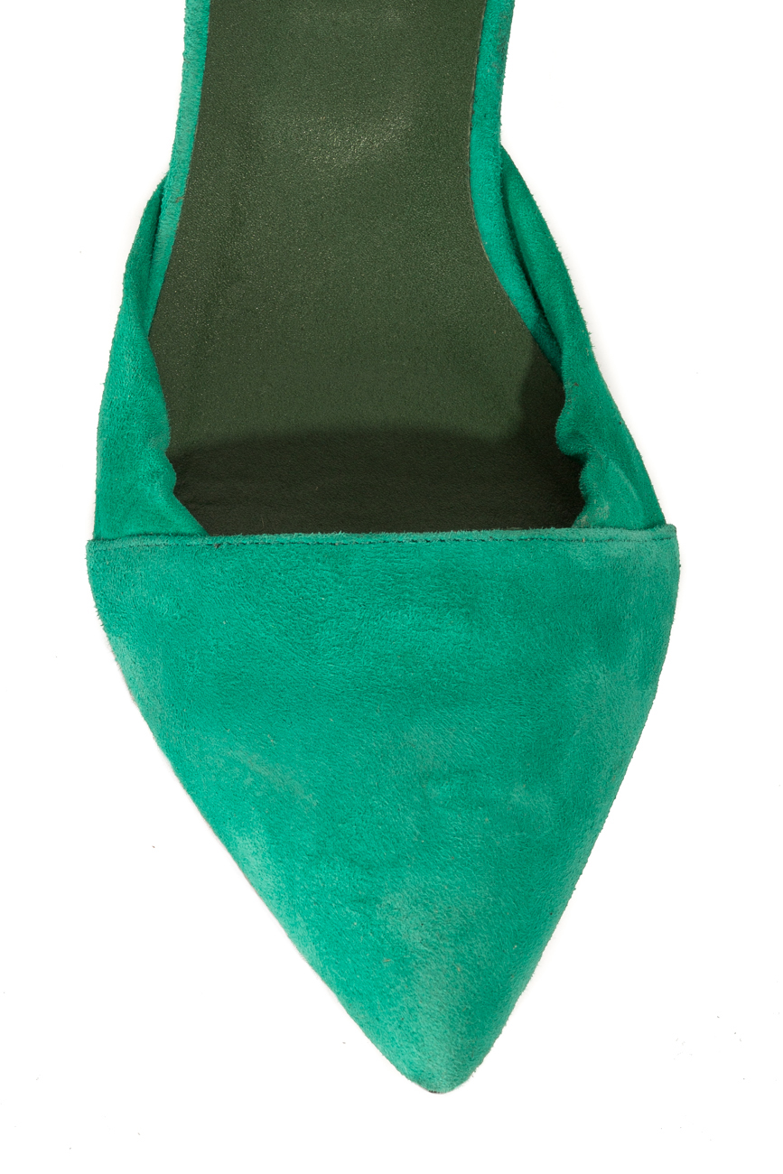 Green emerald point-toe flats Mihaela Glavan  image 4