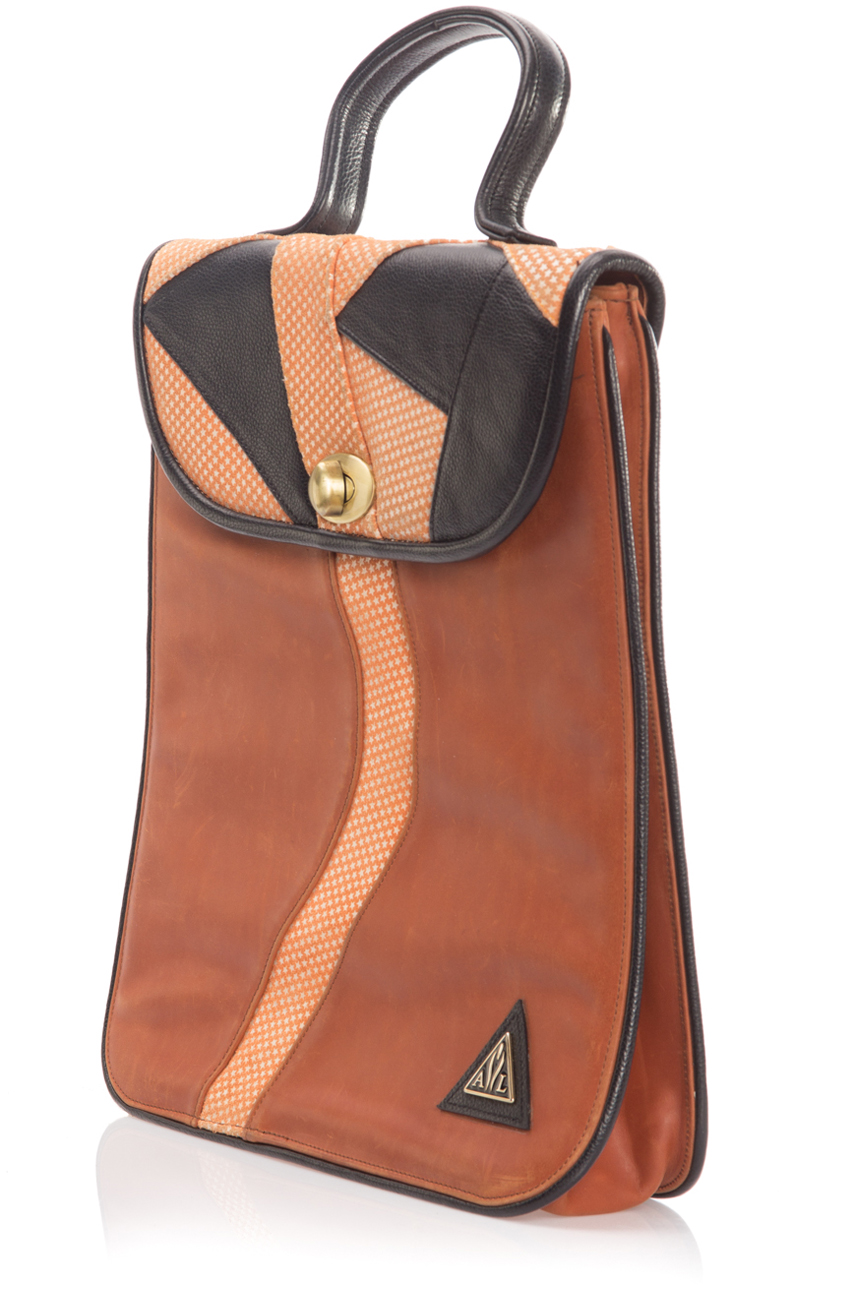 Asymmetrical leather bag Anca Irina Lefter image 1