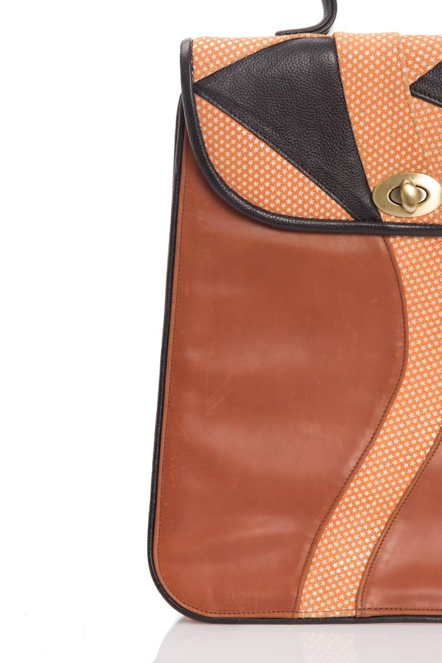 Asymmetrical leather bag Anca Irina Lefter image 4