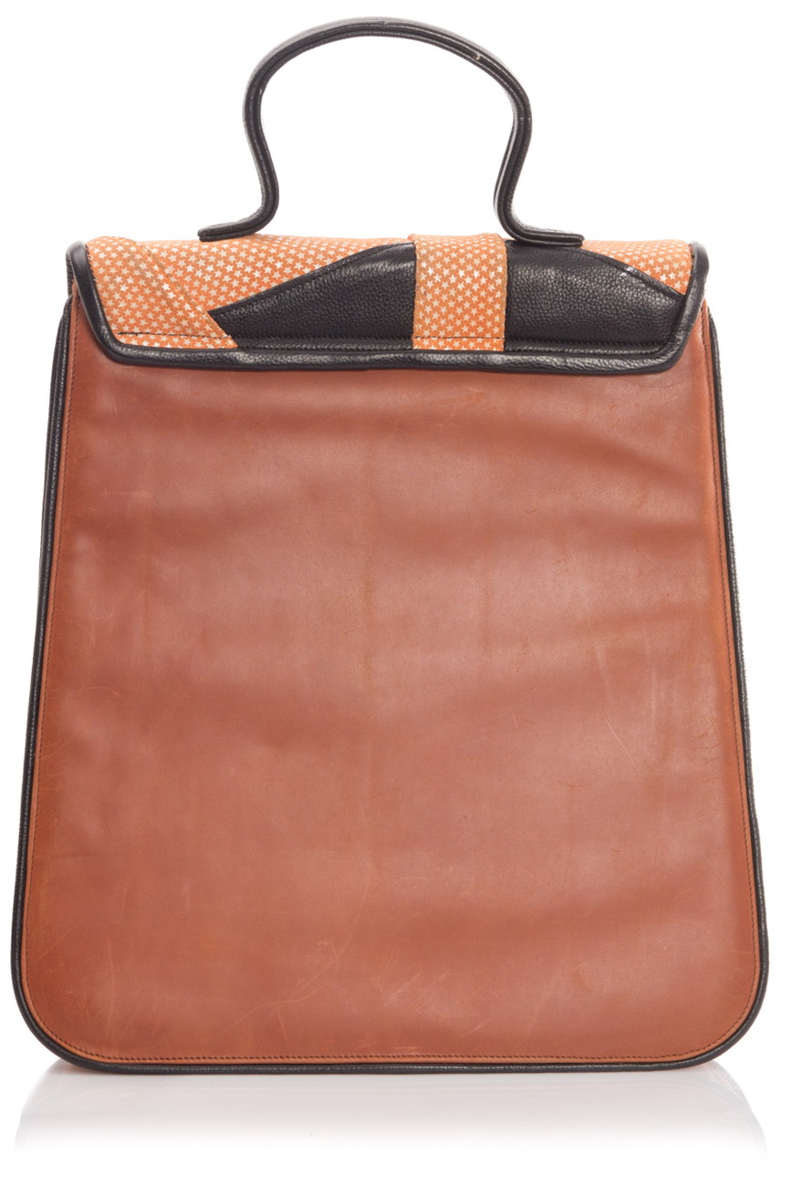 Asymmetrical leather bag Anca Irina Lefter image 2