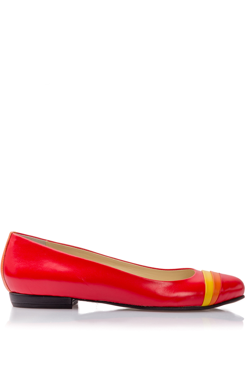 Red striped ballet flats PassepartouS image 0