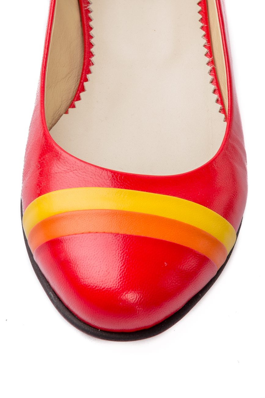 Red striped ballet flats PassepartouS image 3