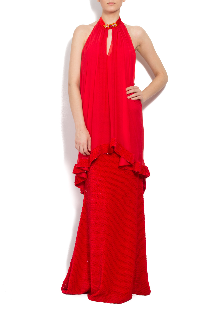Red Evening Gown Elena Perseil image 0