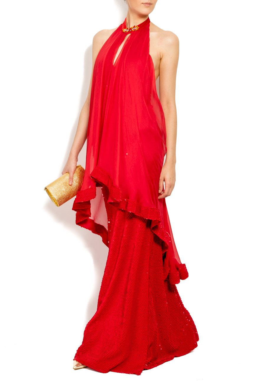 فستان احمر طويل ايلينا بيرسيل image 1
