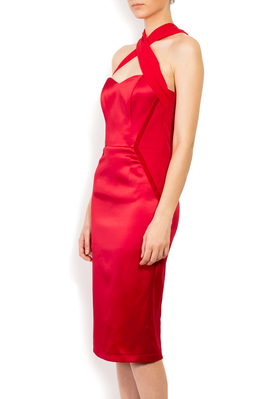 Paneled red dress  Laura Ciobanu image 1