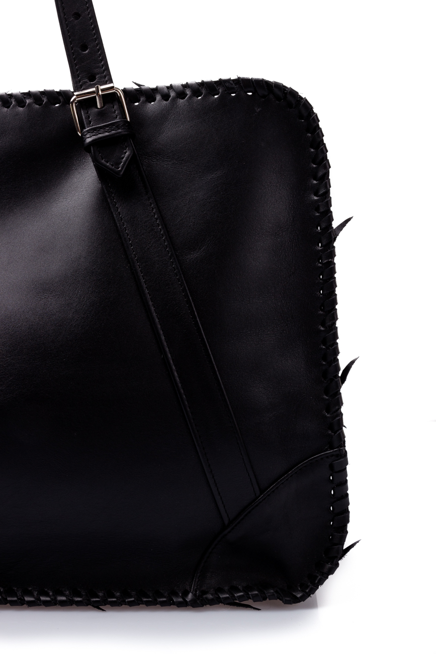 Woven black bag for man Anca Irina Lefter image 4