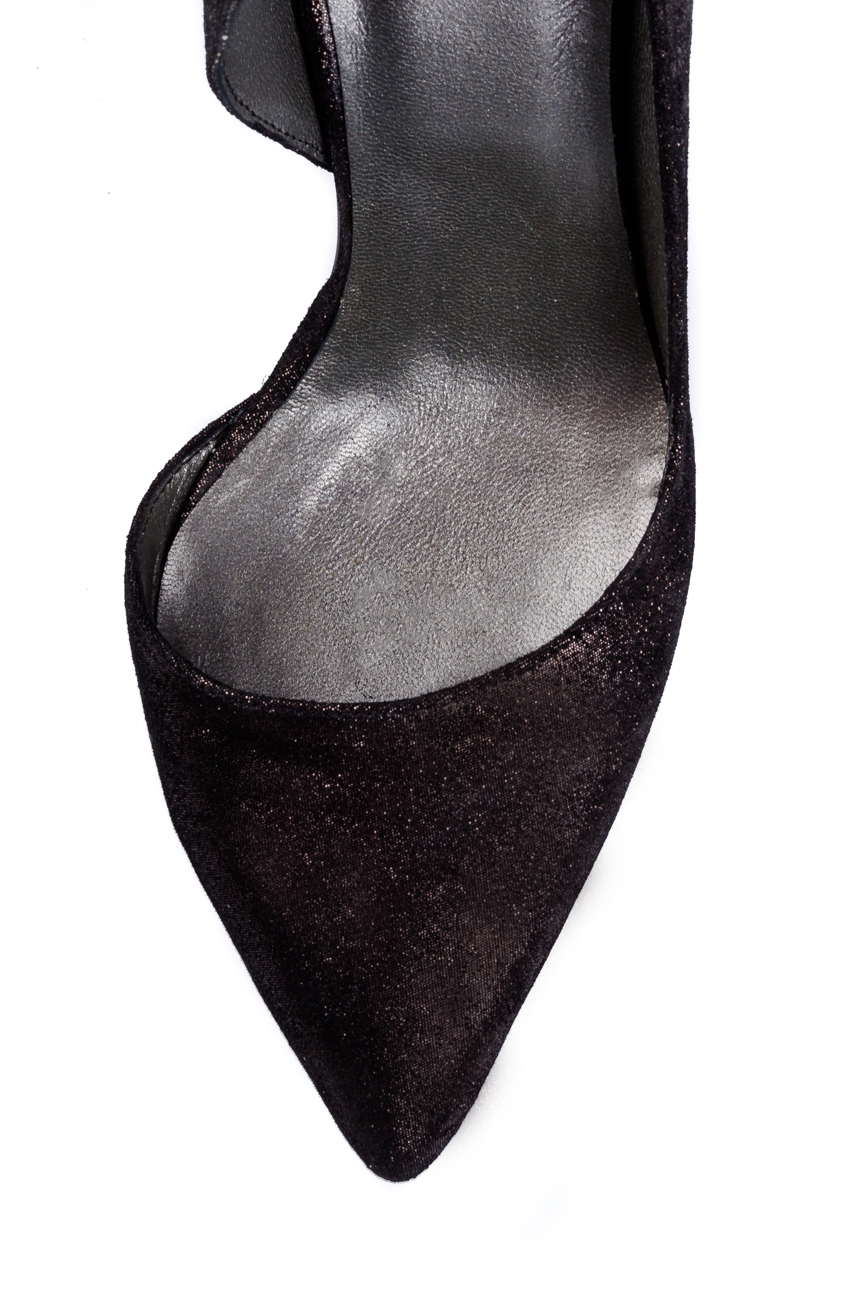 Escarpins en cuir noir irisé Ana Kaloni image 3