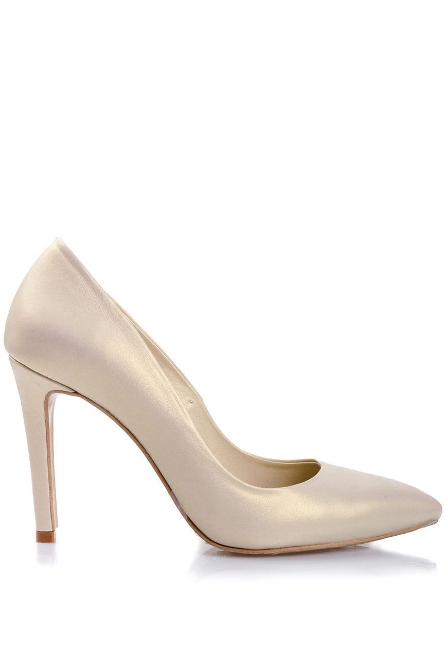 Beige with golden reflections pumps Ana Kaloni image 0