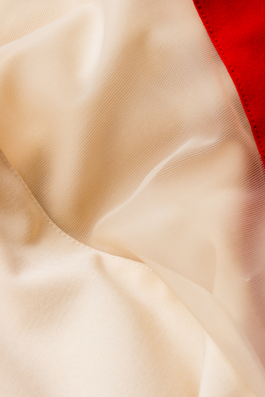 Viscose dress in red and cream mixture ATU Body Couture image 3