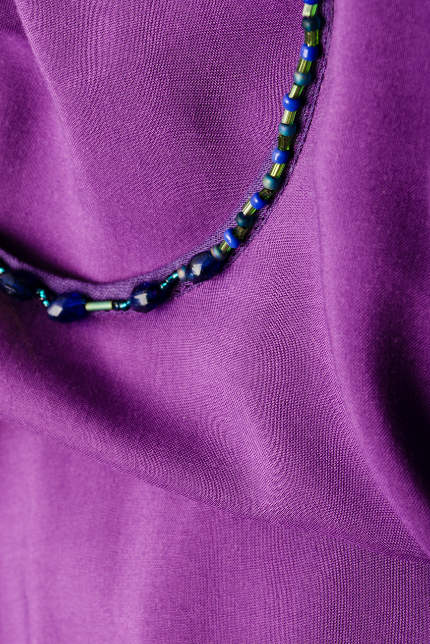 Bluza vascoza violet Cristina Staicu imagine 3