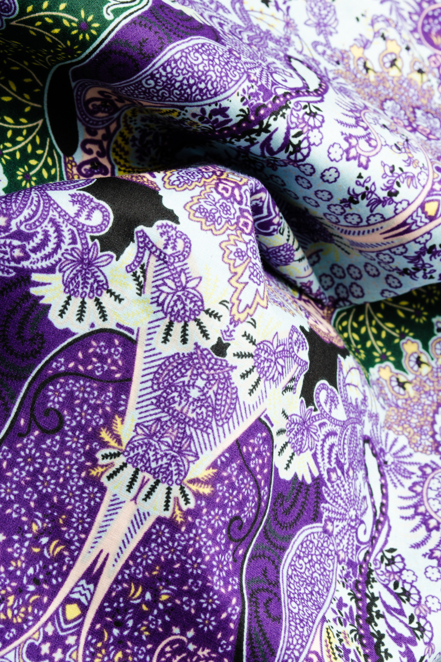 Purple dress with floral print Cristina Staicu image 3