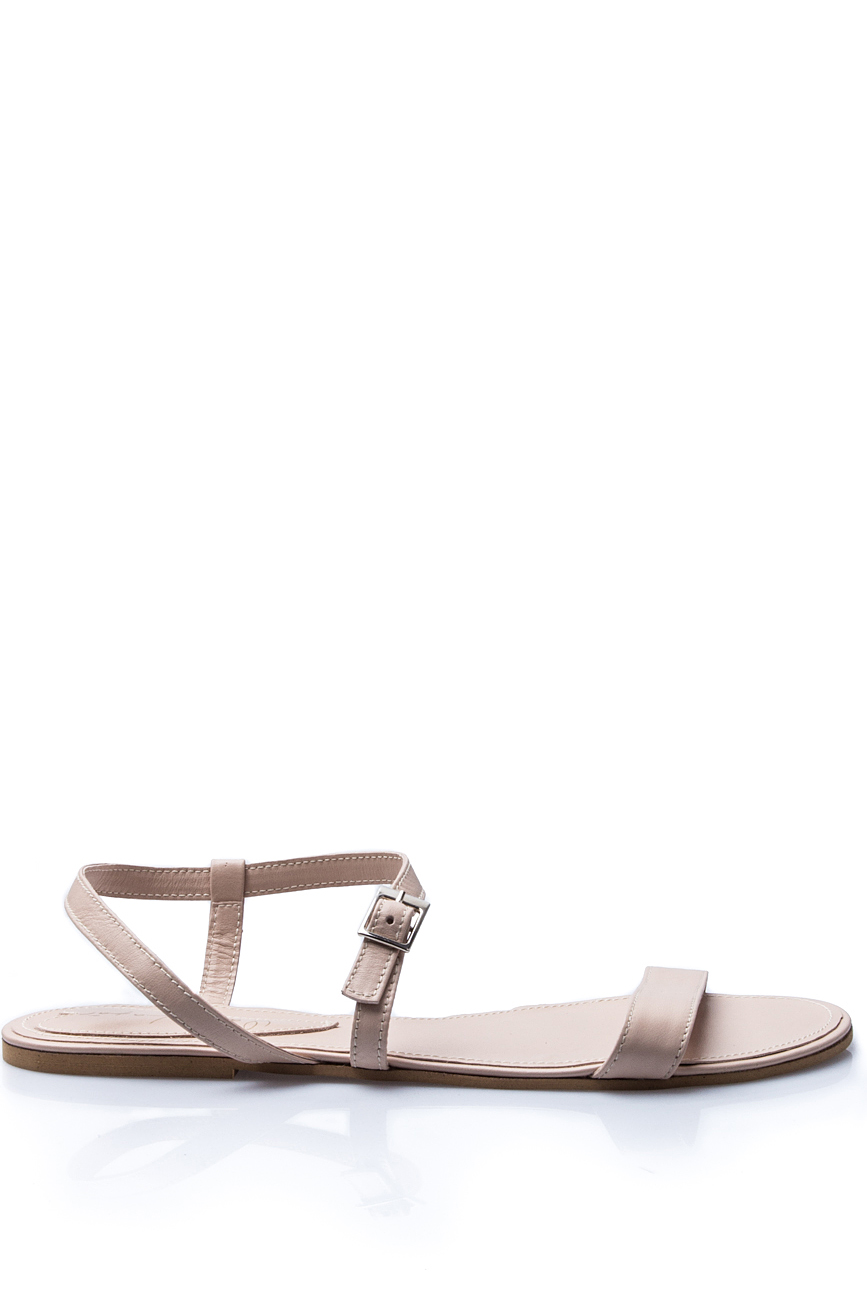 Nude leather sandals Oana Lazar (3127 Bags) image 0