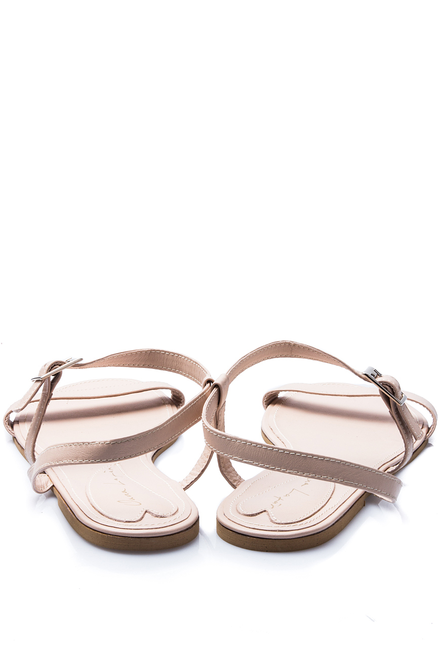 Nude leather sandals Oana Lazar (3127 Bags) image 2