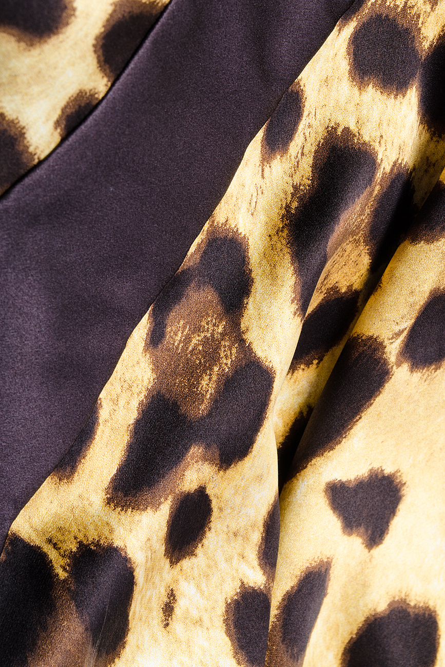 Robe en soie imprimé léopard Grigori Ciliani image 3