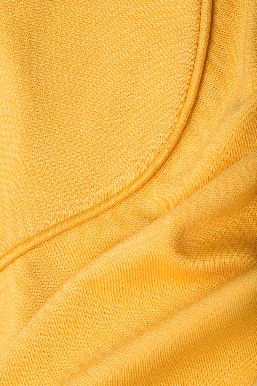 Yellow jersey dress Karmen Herscovici image 3
