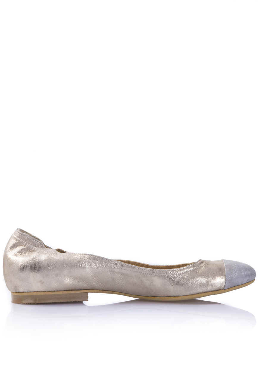 Two-tone leather ballet flats Ana Kaloni image 0