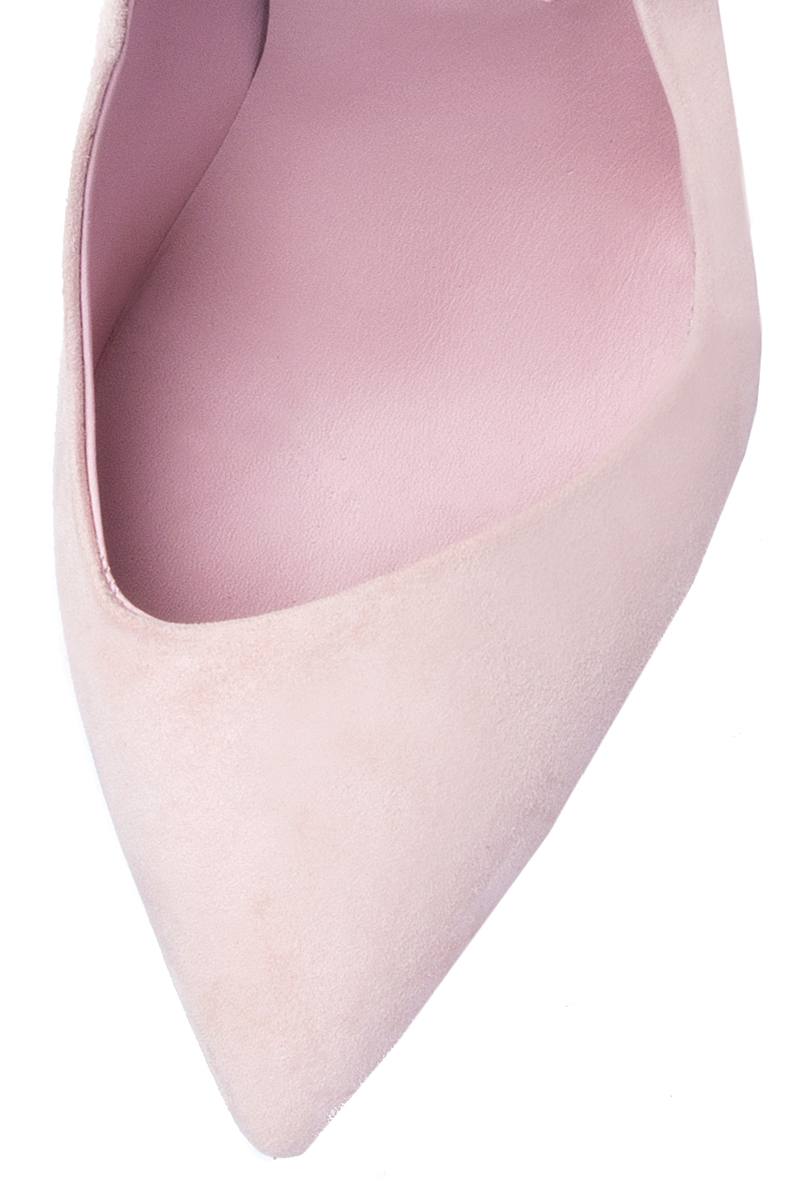 Pantofi roz din piele intoarsa Ana Kaloni imagine 3