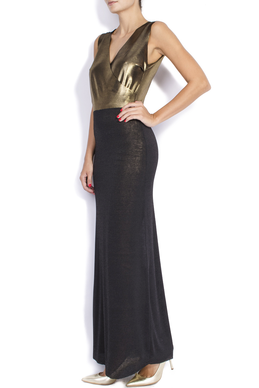 Stretch maxi dress with inset gold Laura Firefly image 1