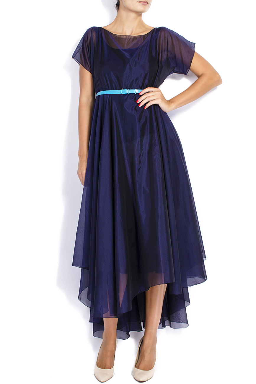 Transparent blue asymmetrical dress Laura Firefly image 0