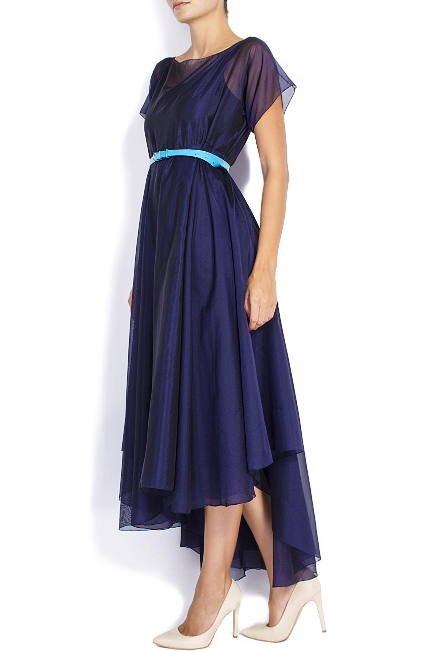 Transparent blue asymmetrical dress Laura Firefly image 1