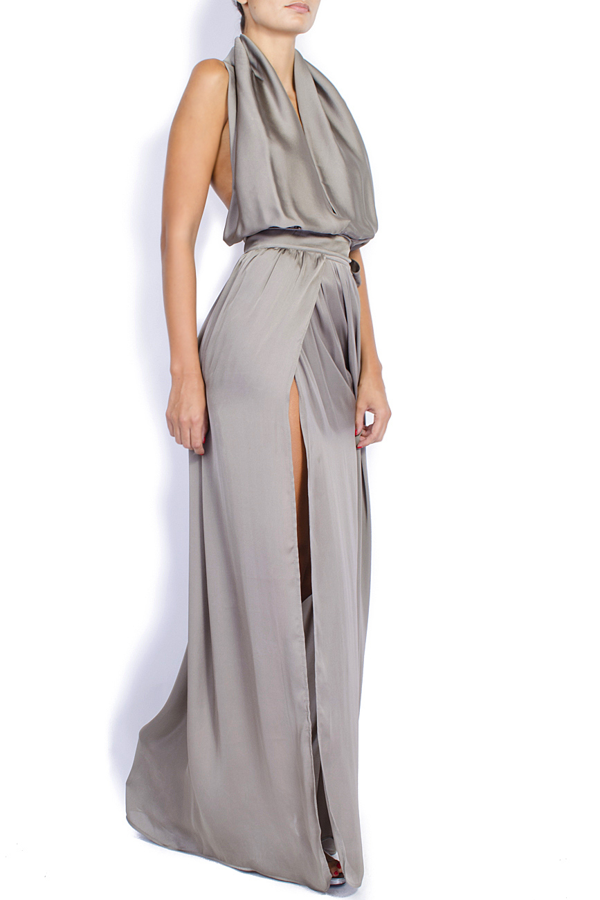 Wrapped silk maxi dress Laura Firefly image 1