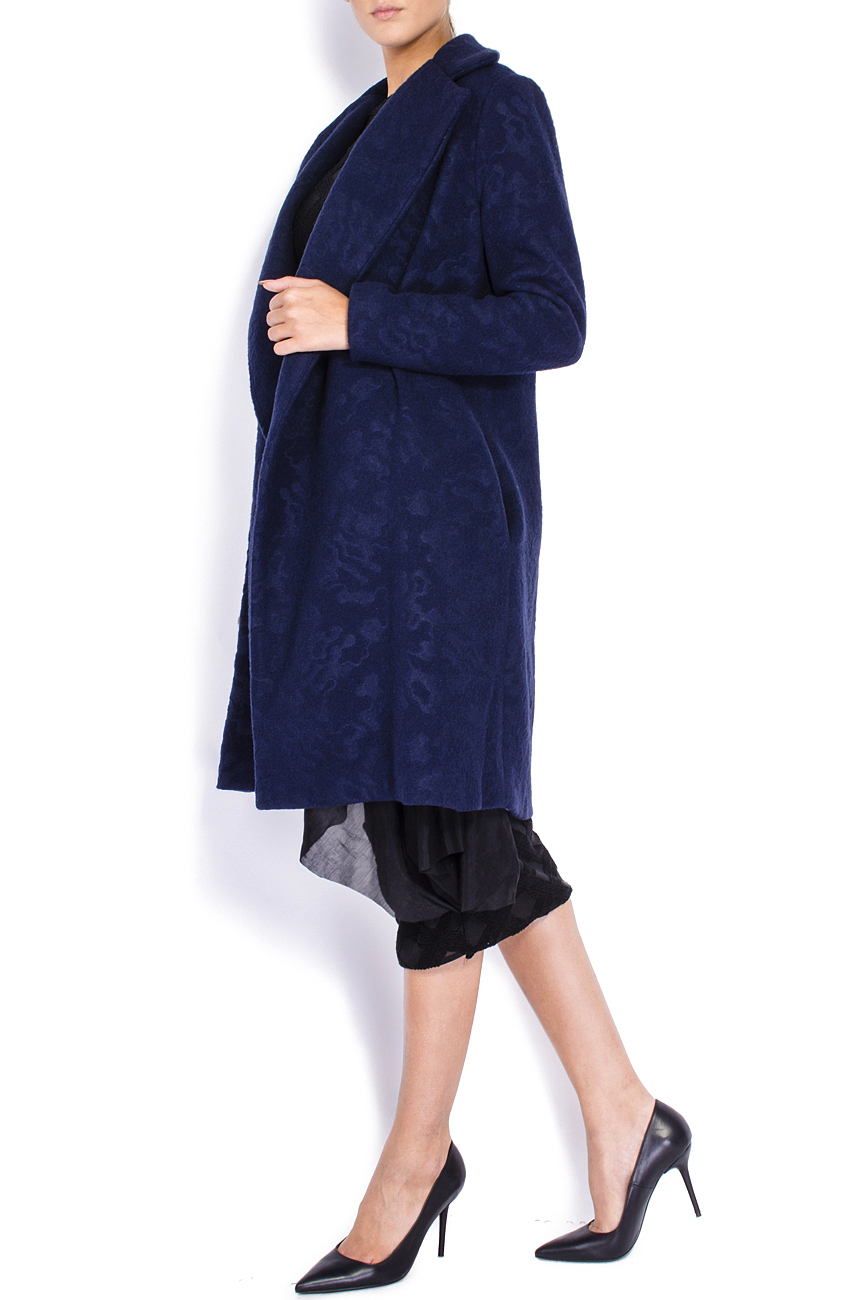 Manteau en laine texturée Simona Semen image 1