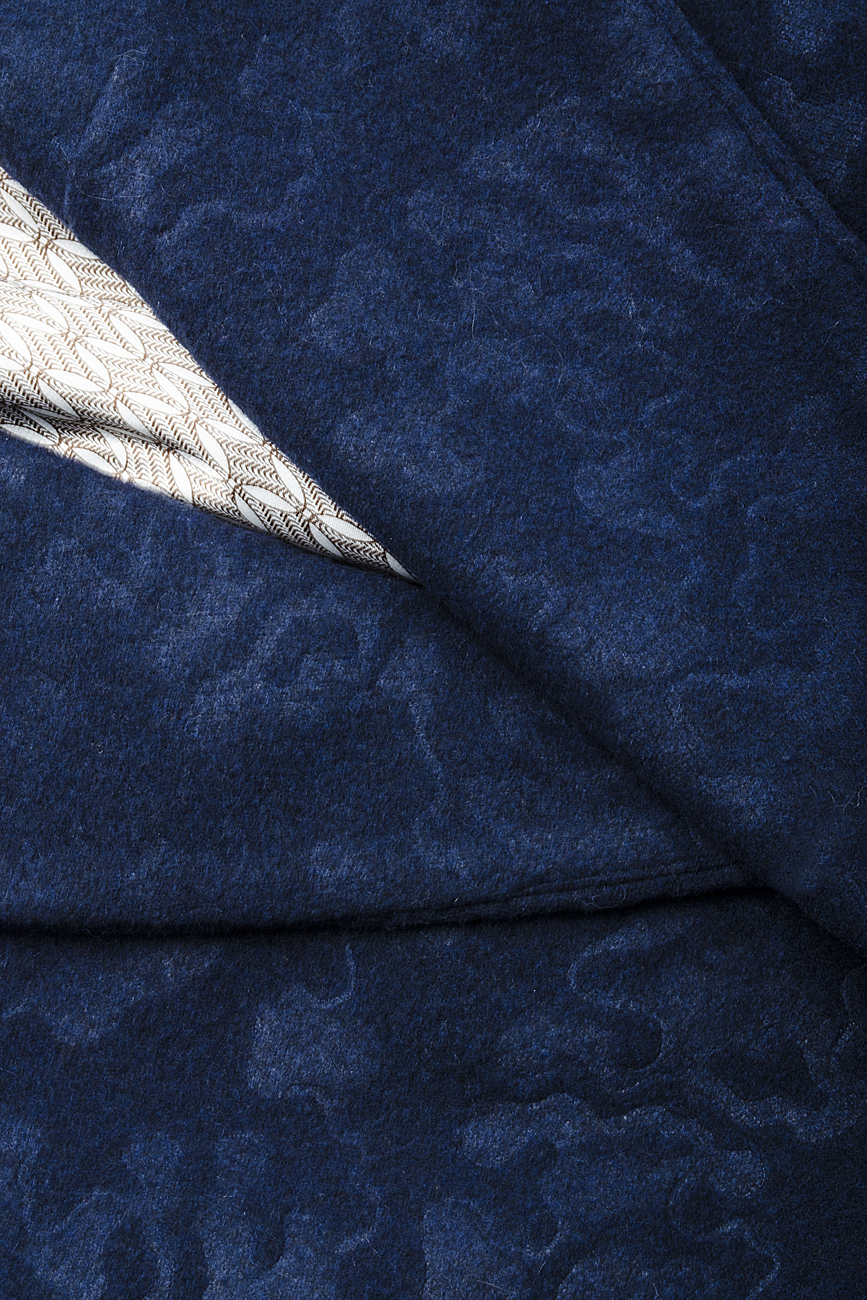 Manteau en laine texturée Simona Semen image 3