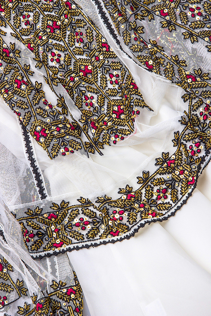 Bohemian dress with hand-sewn sequins. Izabela Mandoiu image 3