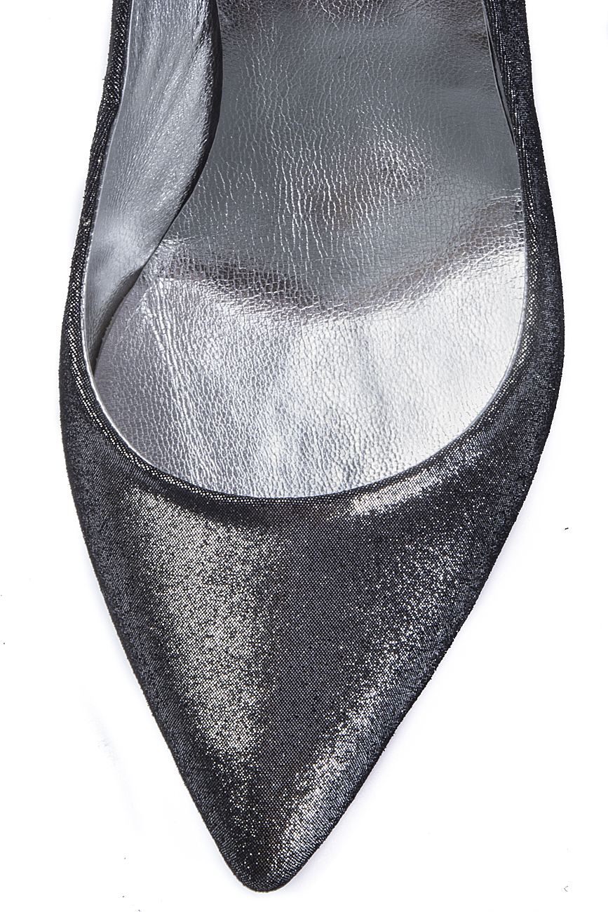 Pantofi gri metalizat Ana Kaloni imagine 3