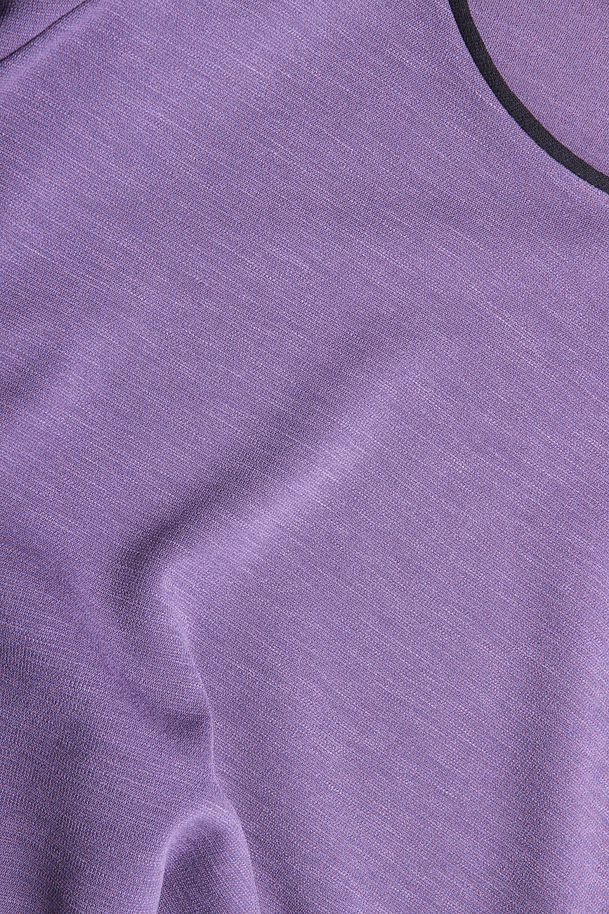 Robe T-shirt en jersey de laine violet Izabela Mandoiu image 3