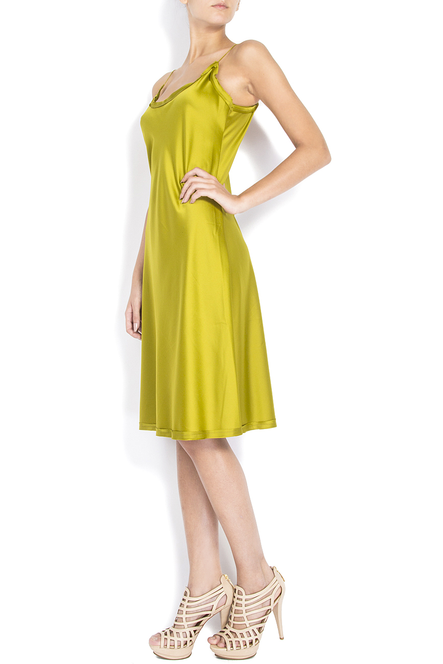 Green silk slip dress Arona Carelli image 1
